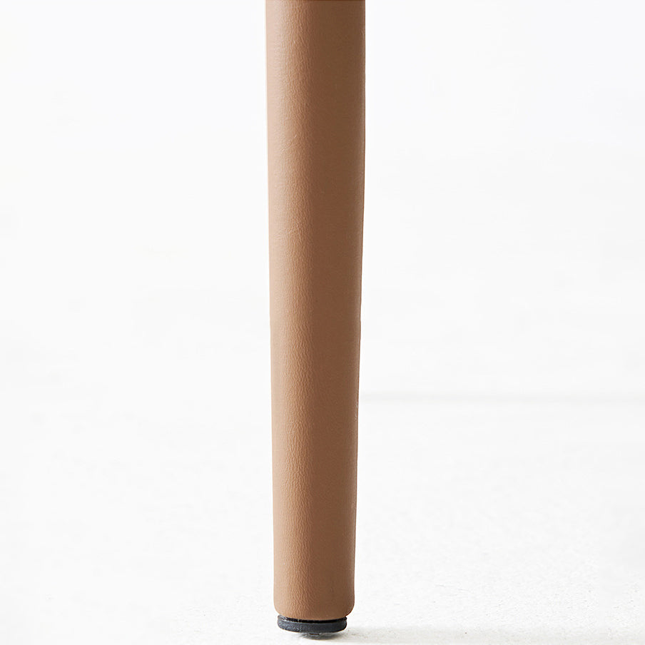 Moderner Kunstleder -Essstühle mit Kunstleder Metall armloser Esstuhl für das Restaurantgebrauch