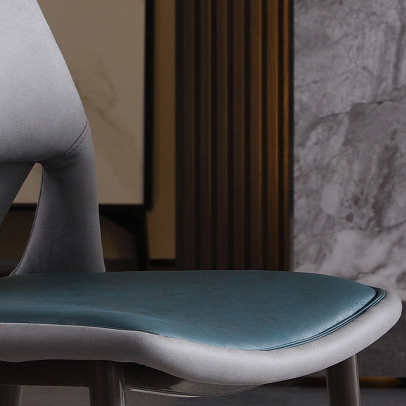 Modern Style Faux Leather Dining Chair Metal Armless Dining Chair for Restaurant Use Clearhalo 'Dining Chairs' 'Dining Tables & Seating' 'dining_chair' 'furn' 'furn_dining_chair' 'Furniture' 'Kitchen & Dining Furniture' 5269238