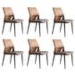 Modern Style Faux Leather Dining Chair Metal Armless Dining Chair for Restaurant Use Grey 6 Piece Set Clearhalo 'Dining Chairs' 'Dining Tables & Seating' 'dining_chair' 'furn' 'furn_dining_chair' 'Furniture' 'Kitchen & Dining Furniture' 5269243