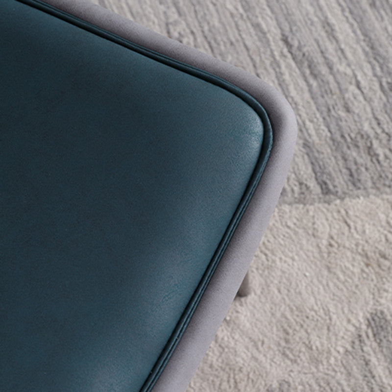 Modern Style Faux Leather Dining Chair Metal Armless Dining Chair for Restaurant Use Clearhalo 'Dining Chairs' 'Dining Tables & Seating' 'dining_chair' 'furn' 'furn_dining_chair' 'Furniture' 'Kitchen & Dining Furniture' 5269244