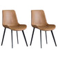 Modern Style Faux Leather Dining Chairs Metal Dining Chair for Restaurant Use