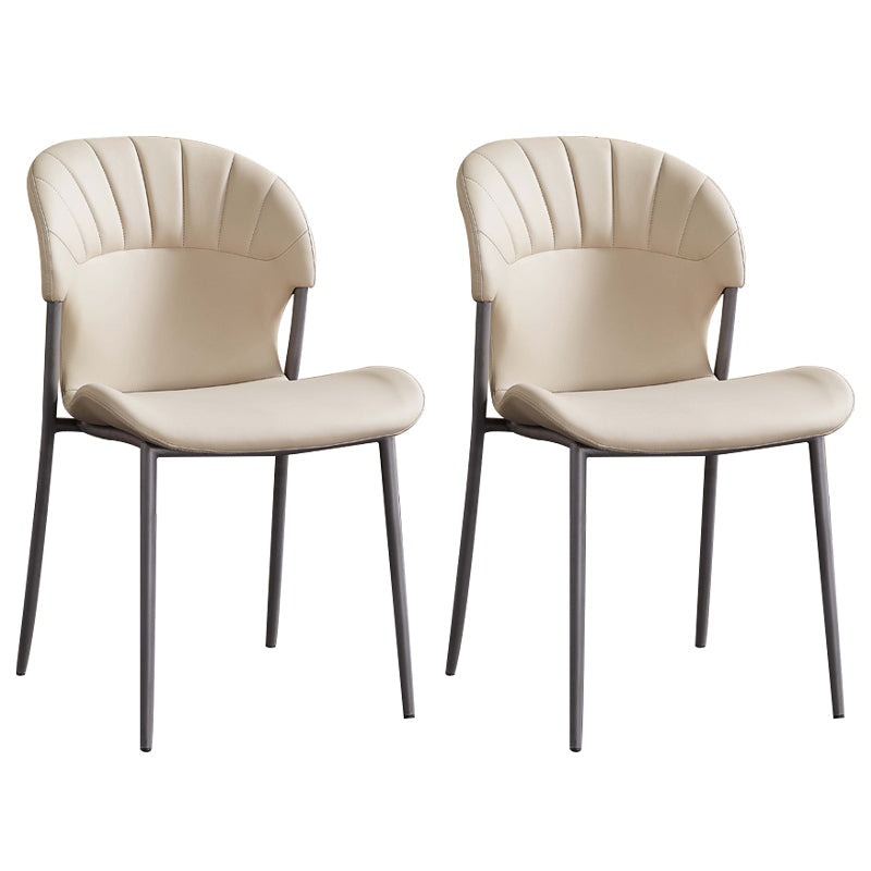 Zeitgenössische Kunstleder -Essstühle Metal Essstuhl für das Restaurantgebrauch