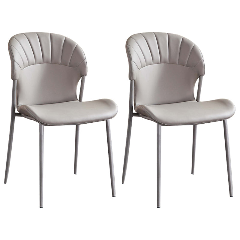 Zeitgenössische Kunstleder -Essstühle Metal Essstuhl für das Restaurantgebrauch