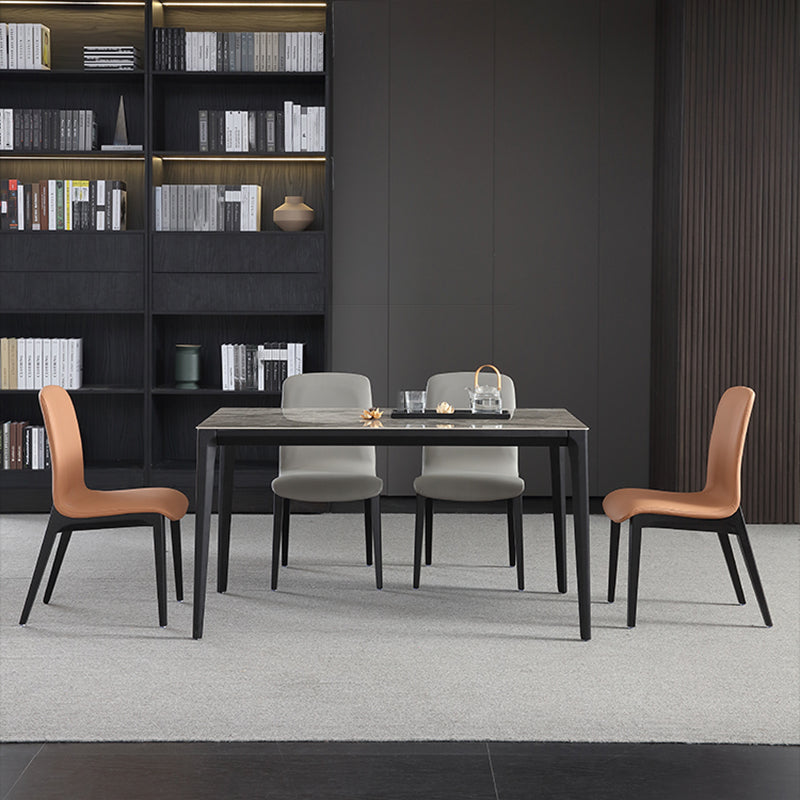 Contemporary Leather Dining Chair Wood Dining Room Chair for Home Use Clearhalo 'Dining Chairs' 'Dining Tables & Seating' 'dining_chair' 'furn' 'furn_dining_chair' 'Furniture' 'Kitchen & Dining Furniture' 5269293