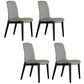 Contemporary Leather Dining Chair Wood Dining Room Chair for Home Use Grey 4 Piece Set Clearhalo 'Dining Chairs' 'Dining Tables & Seating' 'dining_chair' 'furn' 'furn_dining_chair' 'Furniture' 'Kitchen & Dining Furniture' 5269296