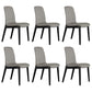 Contemporary Leather Dining Chair Wood Dining Room Chair for Home Use Grey 6 Piece Set Clearhalo 'Dining Chairs' 'Dining Tables & Seating' 'dining_chair' 'furn' 'furn_dining_chair' 'Furniture' 'Kitchen & Dining Furniture' 5269297