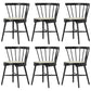 Traditional Wood Dining Armless Chairs Windsor Back Side Chair for Restaurant Use