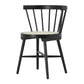 Traditional Wood Dining Armless Chairs Windsor Back Side Chair for Restaurant Use