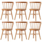 Traditional Wood Dining Armless Chairs Windsor Back Side Chair for Restaurant Use