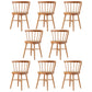 Traditional Wood Dining Armless Chairs Windsor Back Side Chair for Restaurant Use