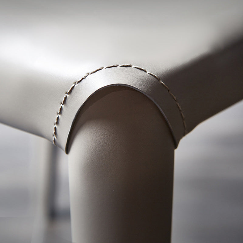 Hedendaagse faux lederen eetkamerstoel metalen eetkamerstoel voor restaurantgebruik