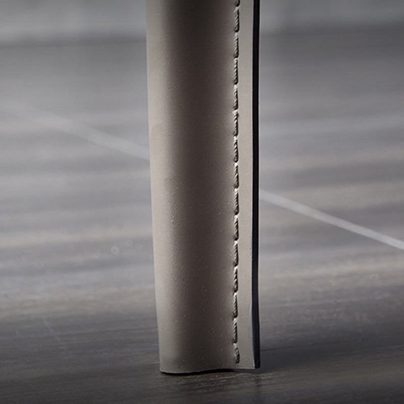 Hedendaagse faux lederen eetkamerstoel metalen eetkamerstoel voor restaurantgebruik