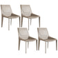 Contemporary Chair Armless Chairs for Kitchen with Metal Legs