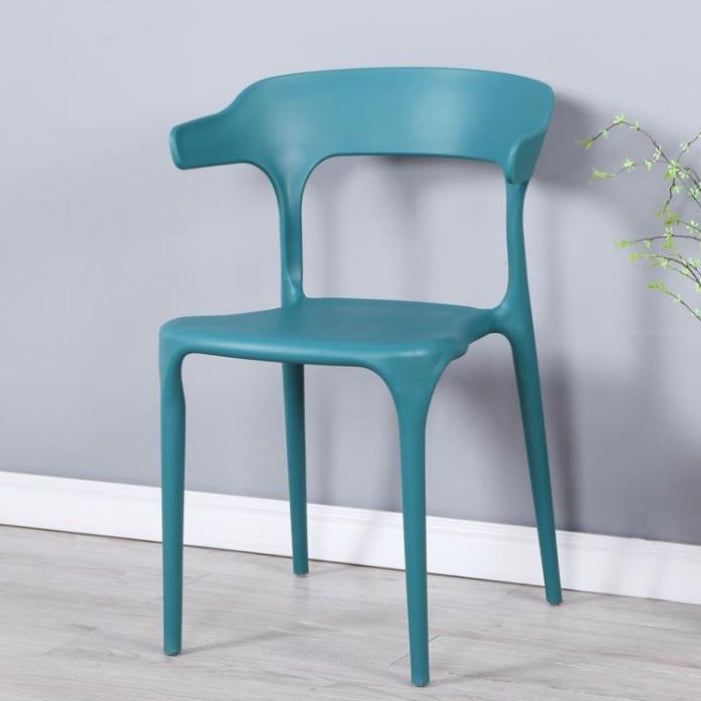 Contemporary Style Chair Armless Chair for Kitchen with Plastic Legs Clearhalo 'Dining Chairs' 'Dining Tables & Seating' 'dining_chair' 'furn' 'furn_dining_chair' 'Furniture' 'Kitchen & Dining Furniture' 5269415