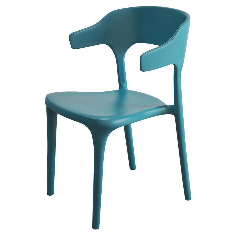 Contemporary Style Chair Armless Chair for Kitchen with Plastic Legs Clearhalo 'Dining Chairs' 'Dining Tables & Seating' 'dining_chair' 'furn' 'furn_dining_chair' 'Furniture' 'Kitchen & Dining Furniture' 5269417