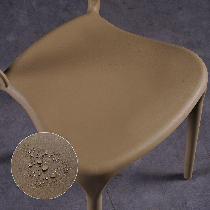 Contemporary Style Chair Armless Chair for Kitchen with Plastic Legs Clearhalo 'Dining Chairs' 'Dining Tables & Seating' 'dining_chair' 'furn' 'furn_dining_chair' 'Furniture' 'Kitchen & Dining Furniture' 5269420