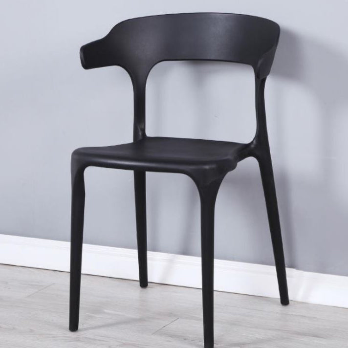 Contemporary Style Chair Armless Chair for Kitchen with Plastic Legs Clearhalo 'Dining Chairs' 'Dining Tables & Seating' 'dining_chair' 'furn' 'furn_dining_chair' 'Furniture' 'Kitchen & Dining Furniture' 5269427