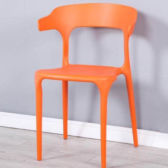 Contemporary Style Chair Armless Chair for Kitchen with Plastic Legs Clearhalo 'Dining Chairs' 'Dining Tables & Seating' 'dining_chair' 'furn' 'furn_dining_chair' 'Furniture' 'Kitchen & Dining Furniture' 5269437