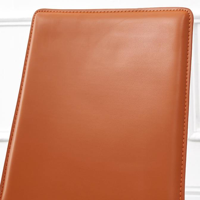 Sala riunioni Solid Designer Stile Stella laterale Sedia da pranzo in pelle finitura