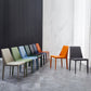 Silla lateral de estilo sólido de estilo sólido sólido silla de comedor de cuero