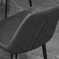 Cafetería sólida silla lateral silla lateral sillas de comedor de cuero falso