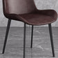 Cafetería sólida silla lateral silla lateral sillas de comedor de cuero falso