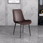 Cafetería sólida silla lateral silla lateral sillas de comedor de cuero falso
