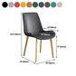 Cafetería sólida silla lateral silla lateral sillas de comedor de cuero falso