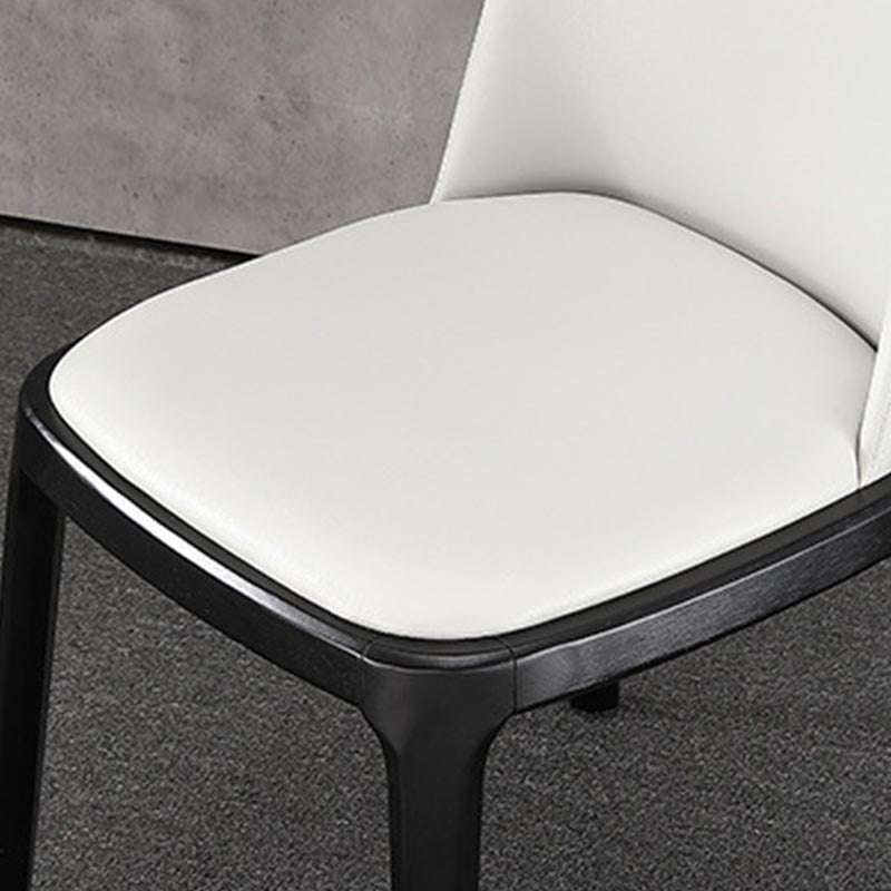 Chaises de salle à manger sans bras contemporaines meubles de Parsons en bois en finition mate