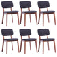 Wood Dining Side Chair Open Back Dining Side Chair for Dining Room Black 6 Piece Set Clearhalo 'Dining Chairs' 'Dining Tables & Seating' 'dining_chair' 'furn' 'furn_dining_chair' 'Furniture' 'Kitchen & Dining Furniture' 5269807