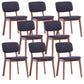 Wood Dining Side Chair Open Back Dining Side Chair for Dining Room Black 8 Piece Set Clearhalo 'Dining Chairs' 'Dining Tables & Seating' 'dining_chair' 'furn' 'furn_dining_chair' 'Furniture' 'Kitchen & Dining Furniture' 5269810