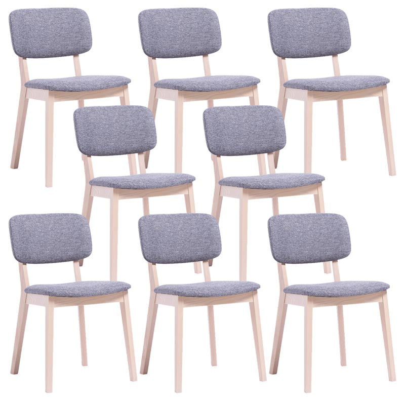Wood Dining Side Chair Open Back Dining Side Chair for Dining Room Grey 8 Piece Set Clearhalo 'Dining Chairs' 'Dining Tables & Seating' 'dining_chair' 'furn' 'furn_dining_chair' 'Furniture' 'Kitchen & Dining Furniture' 5269818