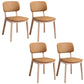 Wood Dining Side Chair Open Back Dining Side Chair for Dining Room Beige 4 Piece Set Clearhalo 'Dining Chairs' 'Dining Tables & Seating' 'dining_chair' 'furn' 'furn_dining_chair' 'Furniture' 'Kitchen & Dining Furniture' 5269821
