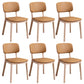 Wood Dining Side Chair Open Back Dining Side Chair for Dining Room Beige 6 Piece Set Clearhalo 'Dining Chairs' 'Dining Tables & Seating' 'dining_chair' 'furn' 'furn_dining_chair' 'Furniture' 'Kitchen & Dining Furniture' 5269824