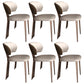 Leather Dining Chairs Open Back Dining Side Chair for Kitchen