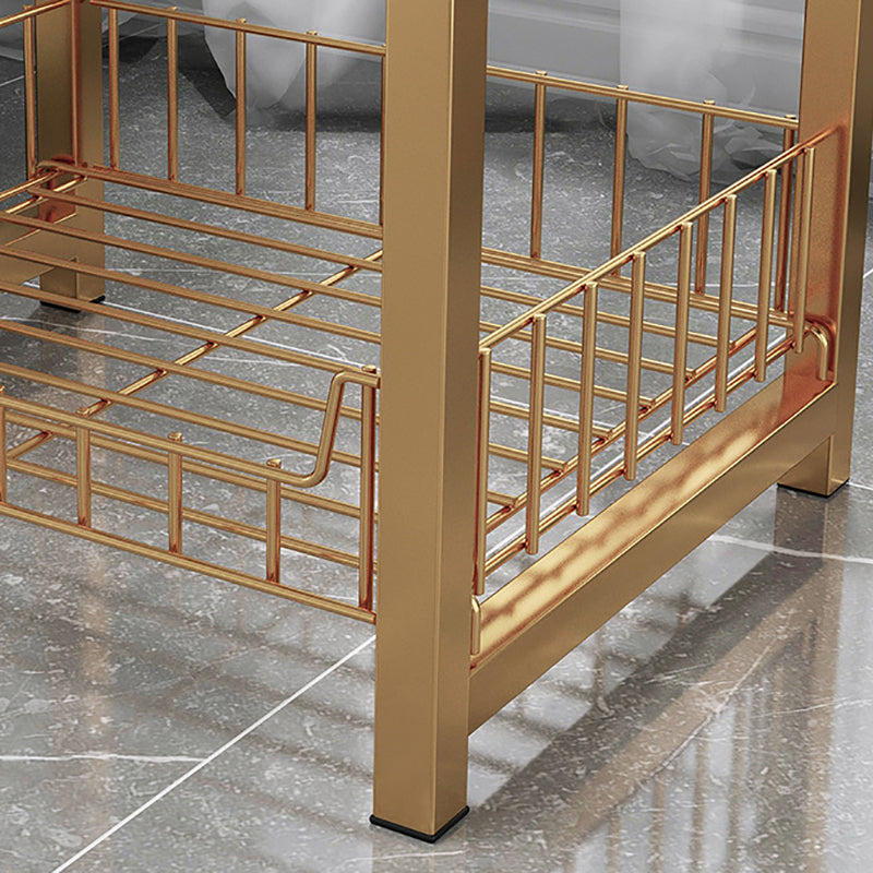 Modern Farmhouse Rectangular Wood Side End Table with Four Metal Legs Clearhalo 'Coffee & Accent Tables' 'End & Side Tables' 'end_side_tables' 'furn' 'furn_end_side_tables' 'Furniture' 'Living Room Furniture' 5270060