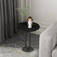 21.6"Tall Round Stone Top End Table Iron Pedestal Sofa Side Table Clearhalo 'Coffee & Accent Tables' 'End & Side Tables' 'end_side_tables' 'furn' 'furn_end_side_tables' 'Furniture' 'Living Room Furniture' 5270118