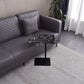 Modern Faux Marble Top End Table 21.6 "Tall Pedestal Sofa Side Table Black Clearhalo 'Coffee & Accent Tables' 'End & Side Tables' 'end_side_tables' 'furn' 'furn_end_side_tables' 'Furniture' 'Living Room Furniture' 5270125
