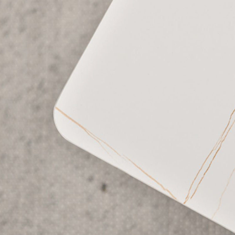 Modern Faux Marble Top End Table 21.6 "Tall Pedestal Sofa Side Table Clearhalo 'Coffee & Accent Tables' 'End & Side Tables' 'end_side_tables' 'furn' 'furn_end_side_tables' 'Furniture' 'Living Room Furniture' 5270127