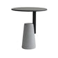 Lacquer Concrete Modernistic Table Round Side End Table for Living Room