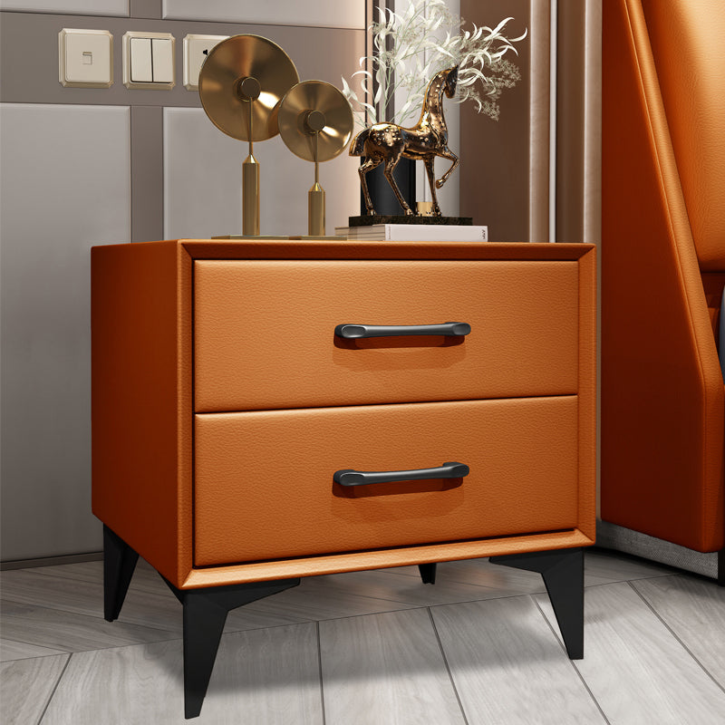 Contemporary Wooden Drawer Storage Bed Nightstand for Bedroom