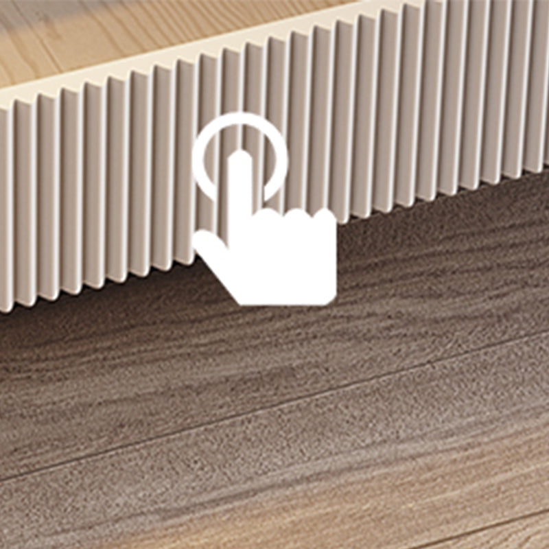 Zeitgenössischer 1 - Schubladenglas/Stein Nachttisch 18,9 "großer Nachtstand