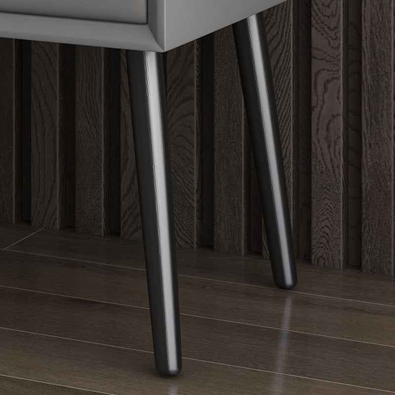 モダンなウッドナイトスタンド18.5 "高さの長方形ナイトスタンドが引き出し付き