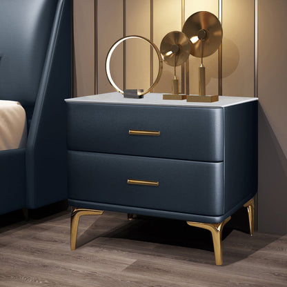 Modernidad de almacenamiento de cajones de madera maciza 2 Cajas de cajones de la cama de cajones