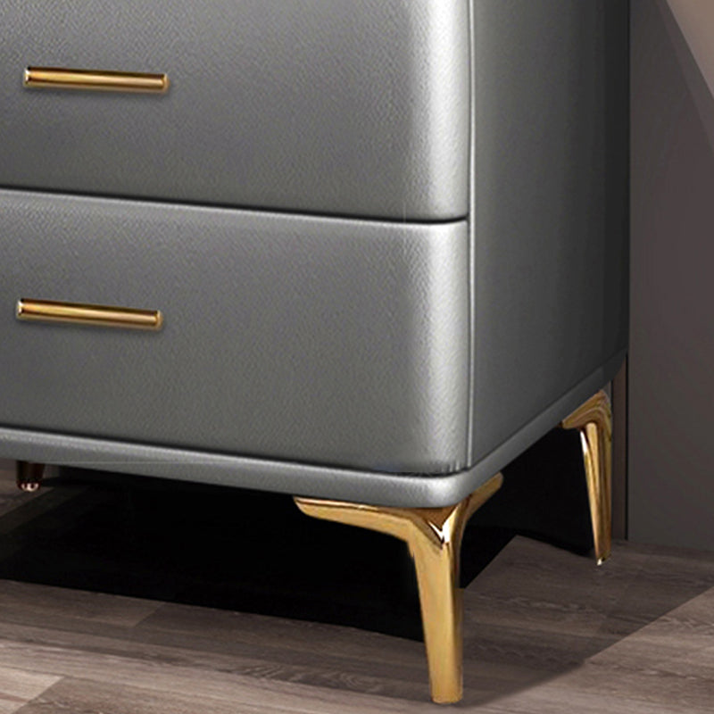 Modernidad de almacenamiento de cajones de madera maciza 2 Cajas de cajones de la cama de cajones