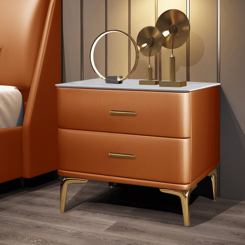 Modernidad de almacenamiento de cajones de madera maciza 2 Cajas de cajones de la cama de cajones