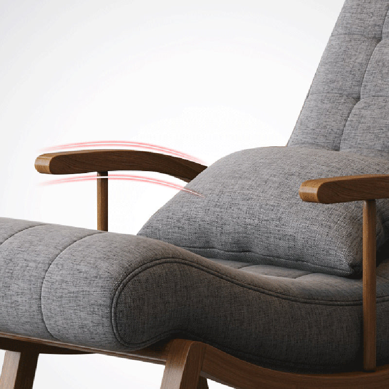 25.59" L x 46.45" W x 31.10" H Lounge Chair Solid Wood Frame Accent Chair for Living Room Clearhalo 'Accent Chairs' 'accent_chairs' 'Chairs & Seating' 'furn' 'furn_accent_chairs' 'Furniture' 'Living Room Furniture' 5270382