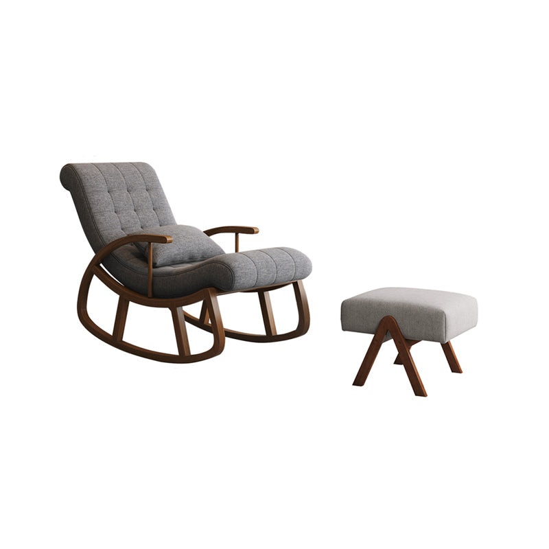 25.59" L x 46.45" W x 31.10" H Lounge Chair Solid Wood Frame Accent Chair for Living Room Clearhalo 'Accent Chairs' 'accent_chairs' 'Chairs & Seating' 'furn' 'furn_accent_chairs' 'Furniture' 'Living Room Furniture' 5270384