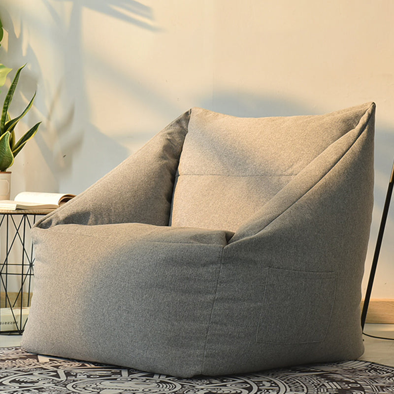 Linnen vat accentstoel 25,98 "l x 25,98" w x 27.55 "h wasbare stoel met opslag