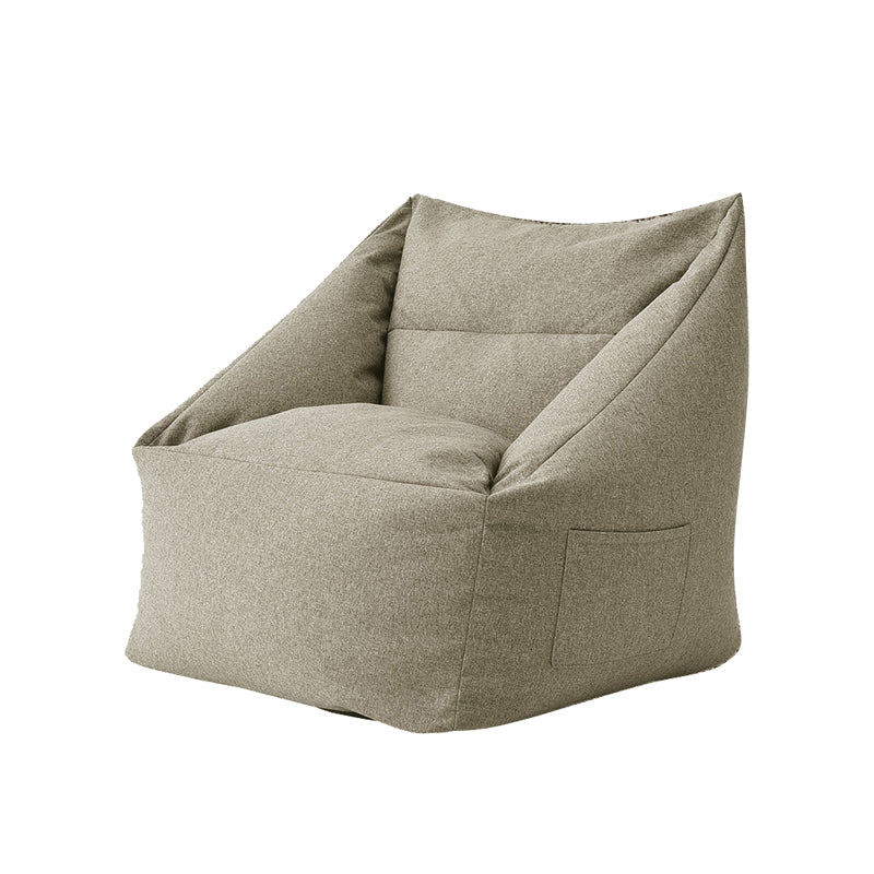 Linnen vat accentstoel 25,98 "l x 25,98" w x 27.55 "h wasbare stoel met opslag